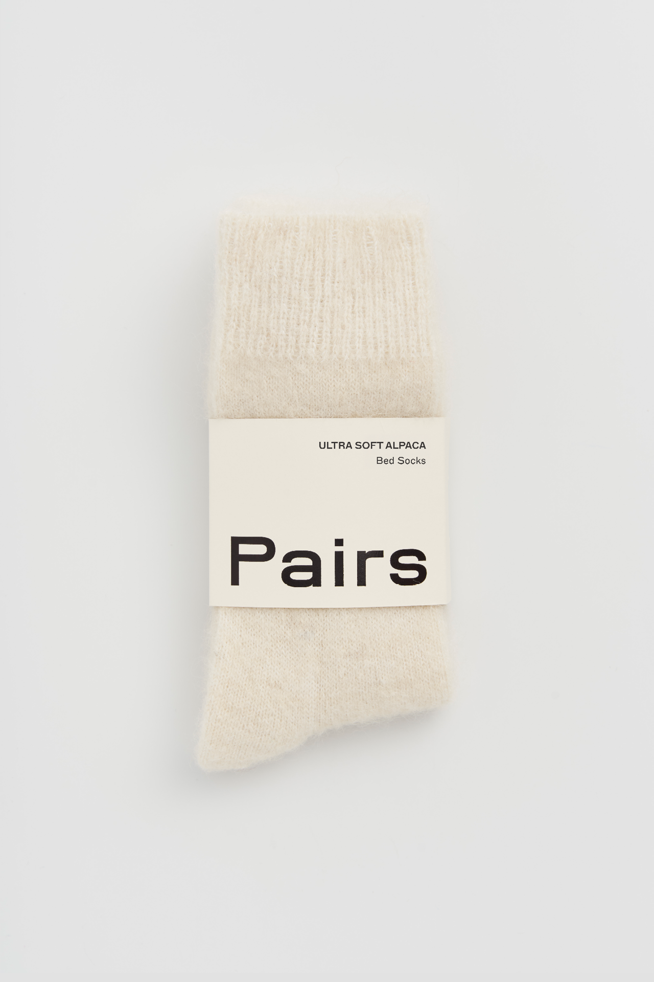 Ultra Soft Alpaca Bed Socks | Clotted Cream