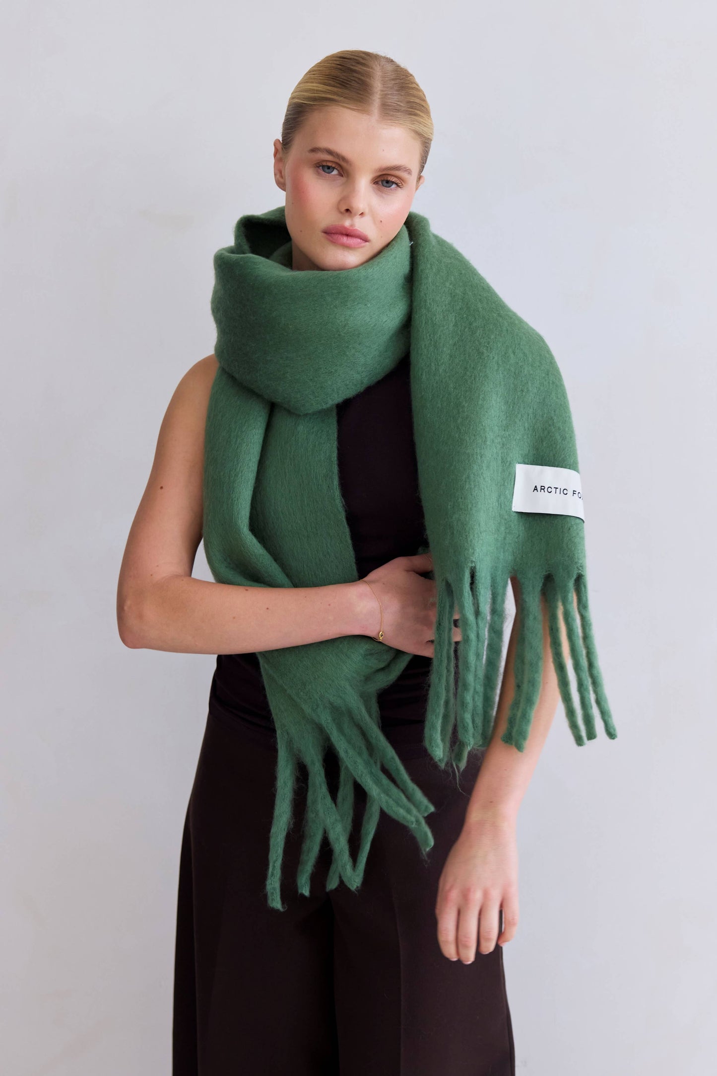 The Stockholm Scarf - 100% Recycled - Forest Fern - AW25