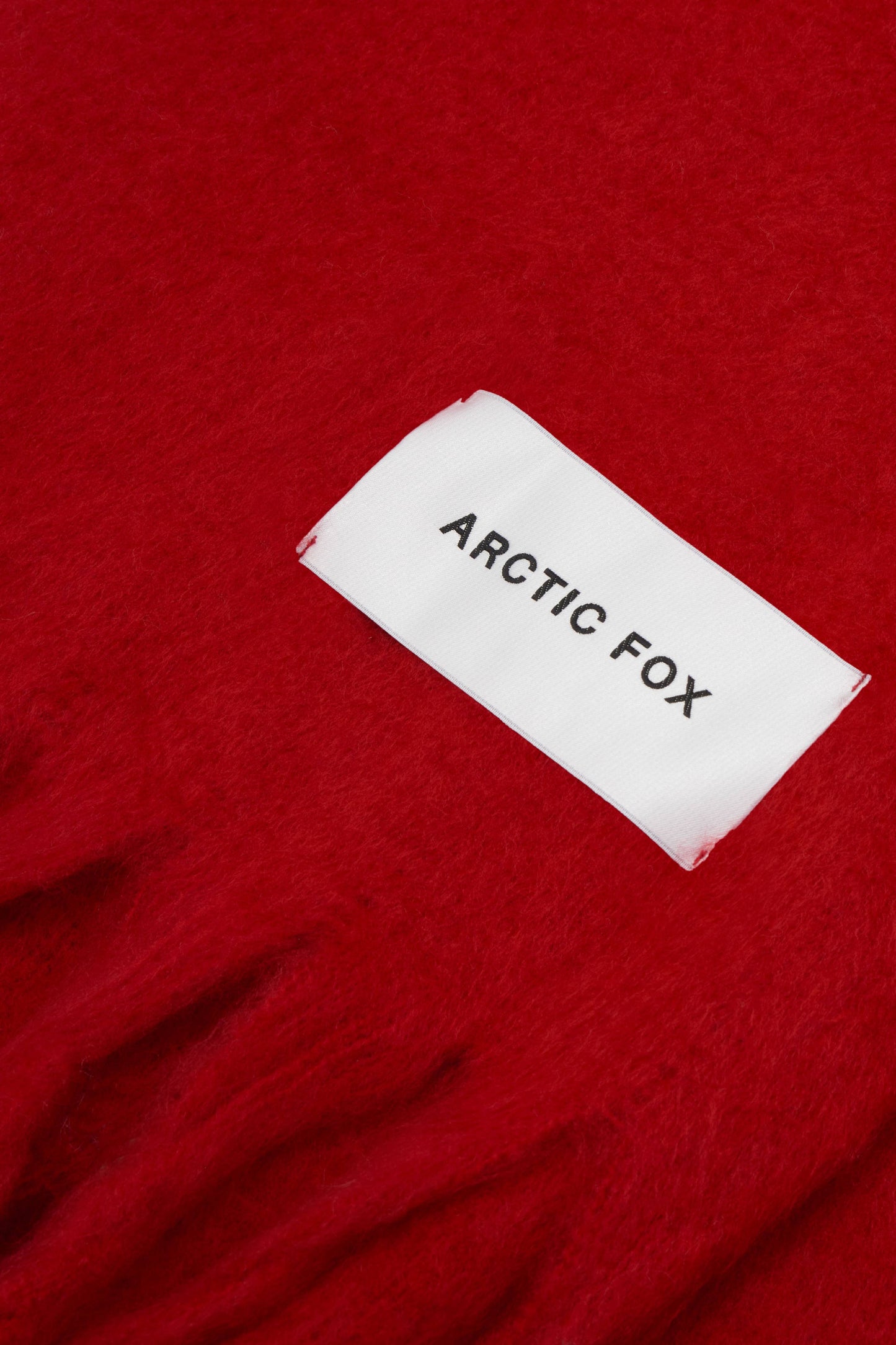 The Stockholm Scarf - 100% Recycled - Crimson Red - AW25