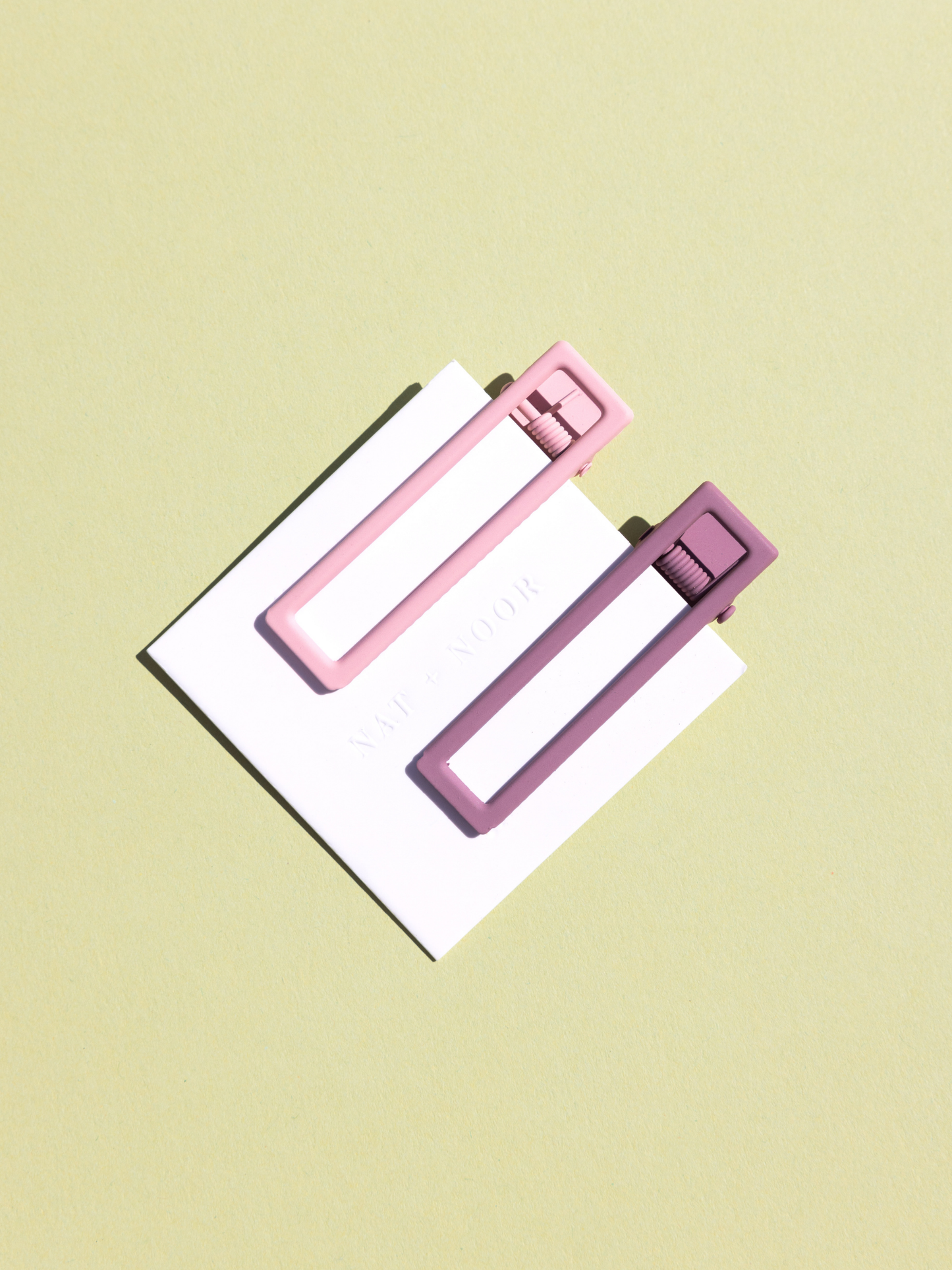 Lu Lu Hair Clips Set | Mauve + Pink