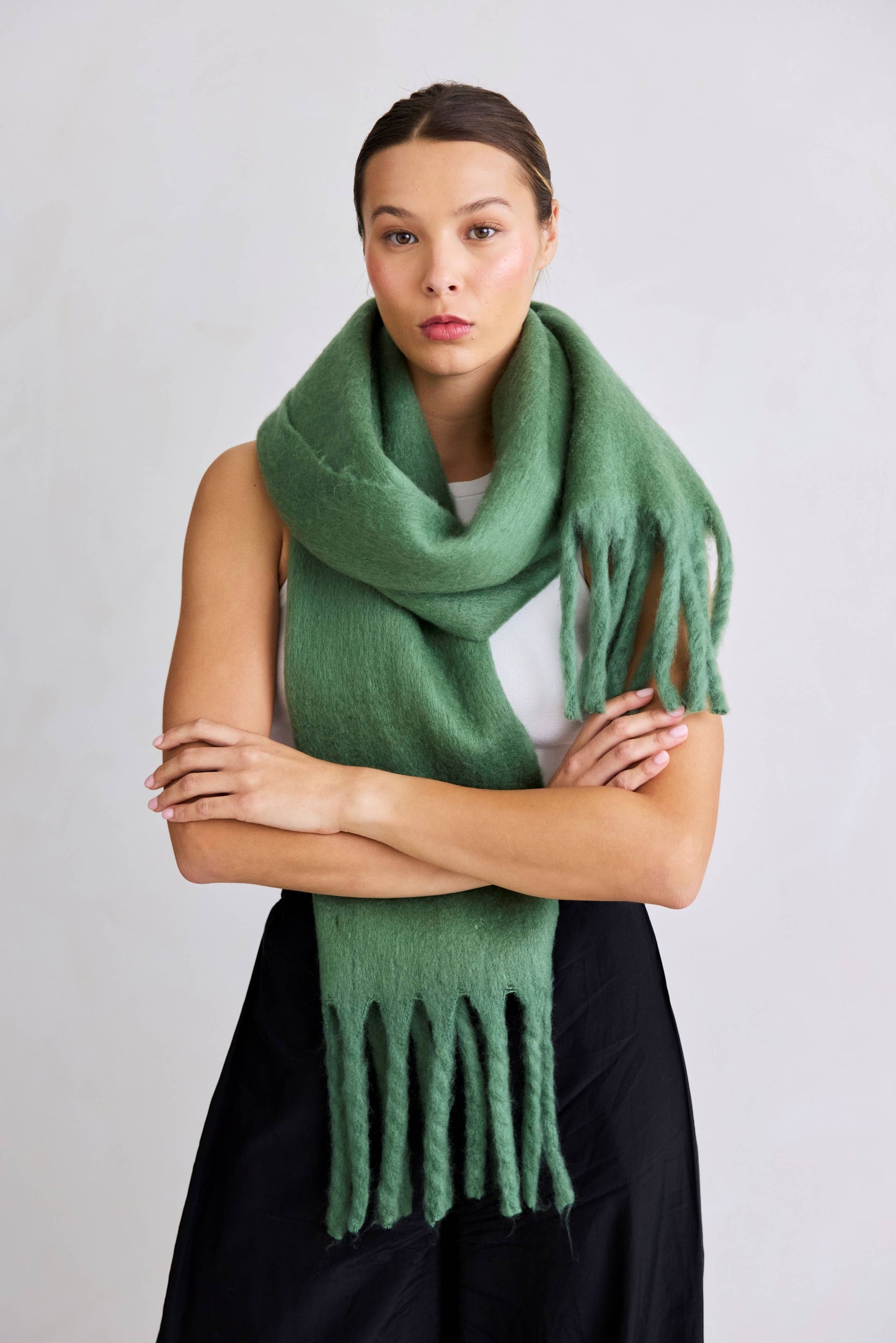 The Stockholm Scarf - 100% Recycled - Forest Fern - AW25