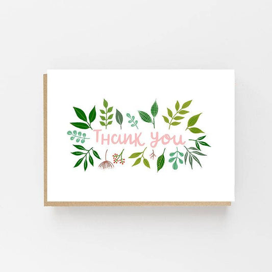 Leaf Thank You Card