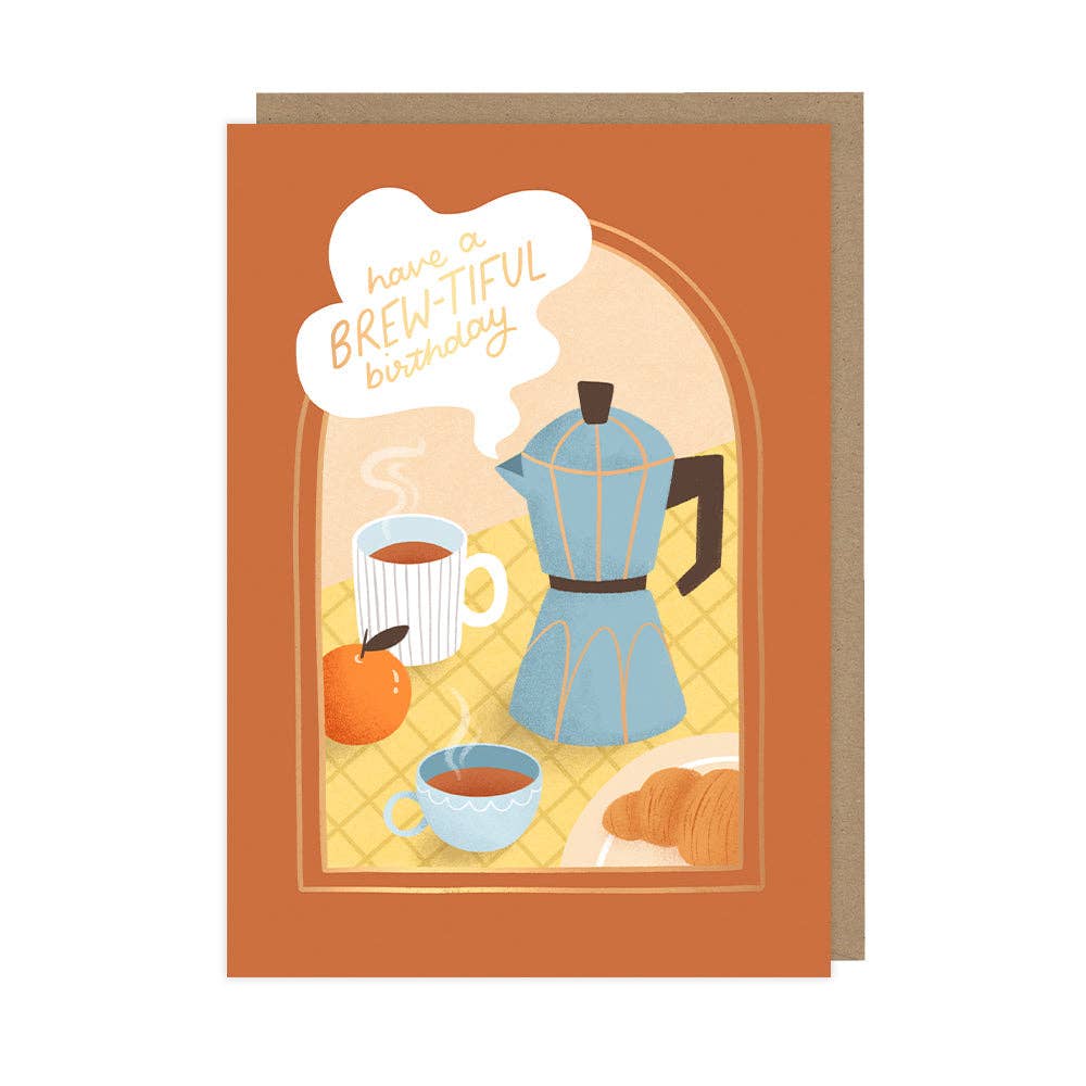 Brew-tiful Birthday Card