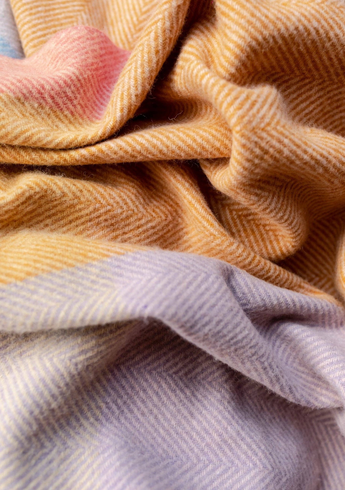 Recycled Wool Blanket | Mustard Frame Check