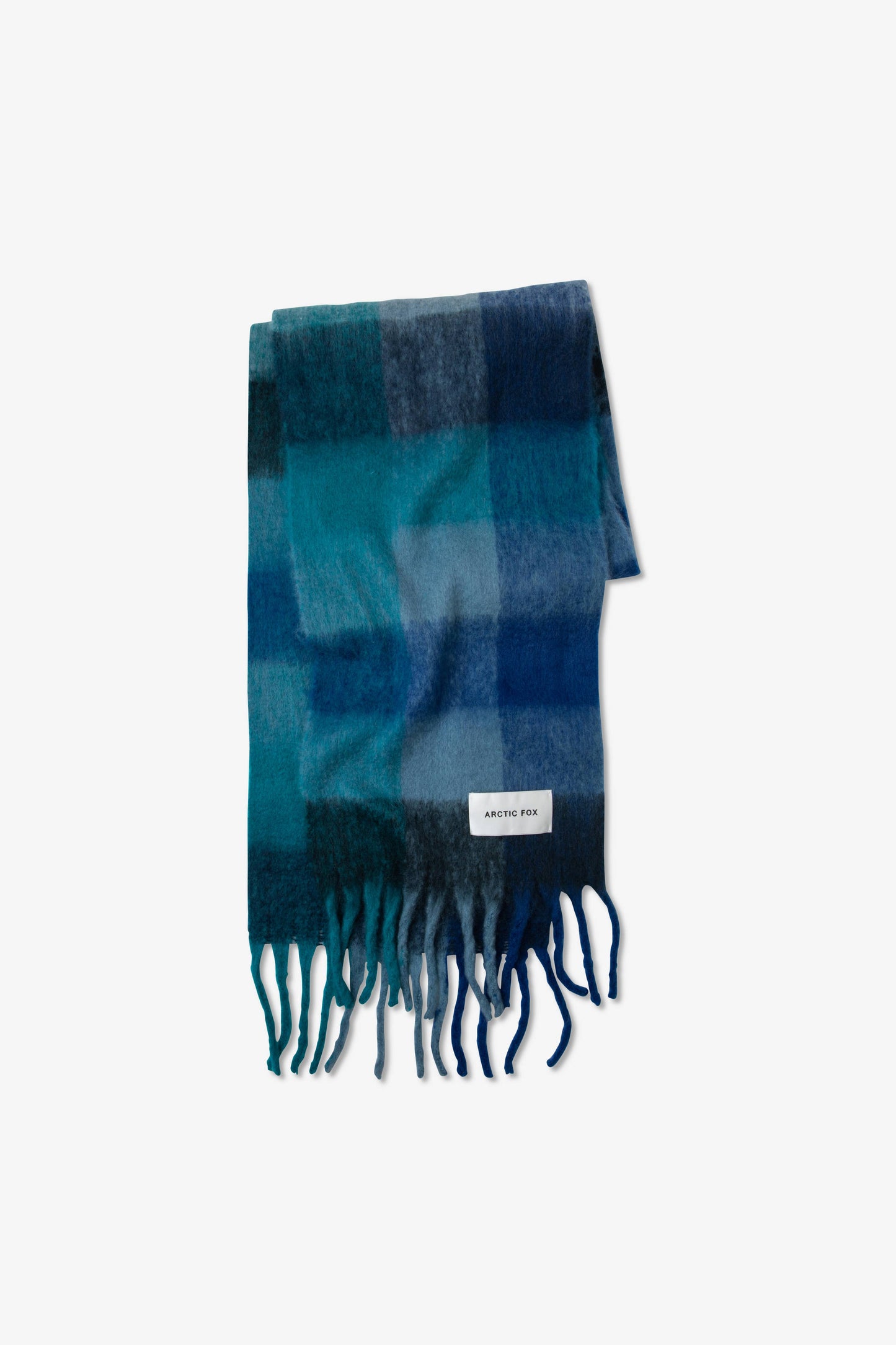 The Reykjavik Scarf - 100% Recycled - Blue Check - AW25