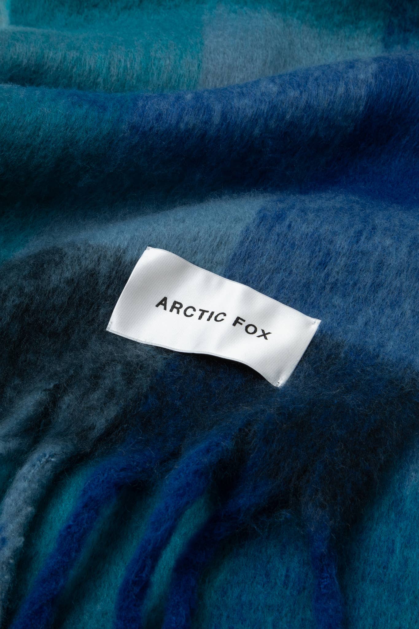 The Reykjavik Scarf - 100% Recycled - Blue Check - AW25