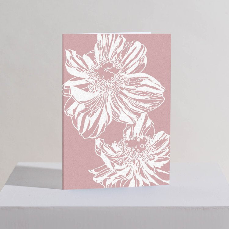 Pink Anemone Card