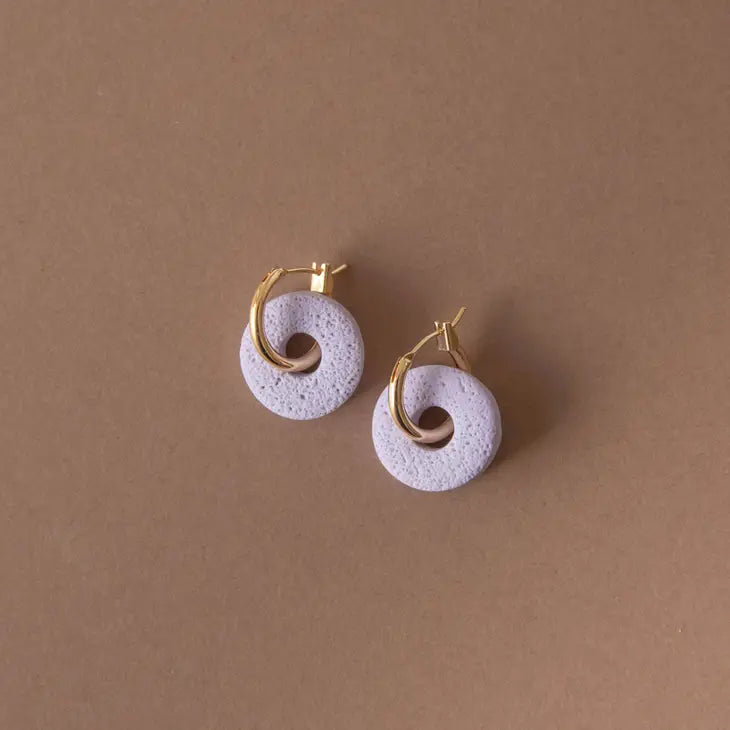 Surround Hoop Earrings | Lilac