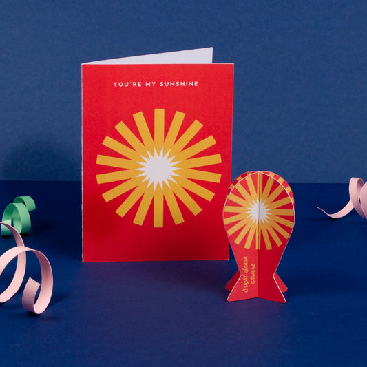 Scandi Disco Greeting Card | Sunshine