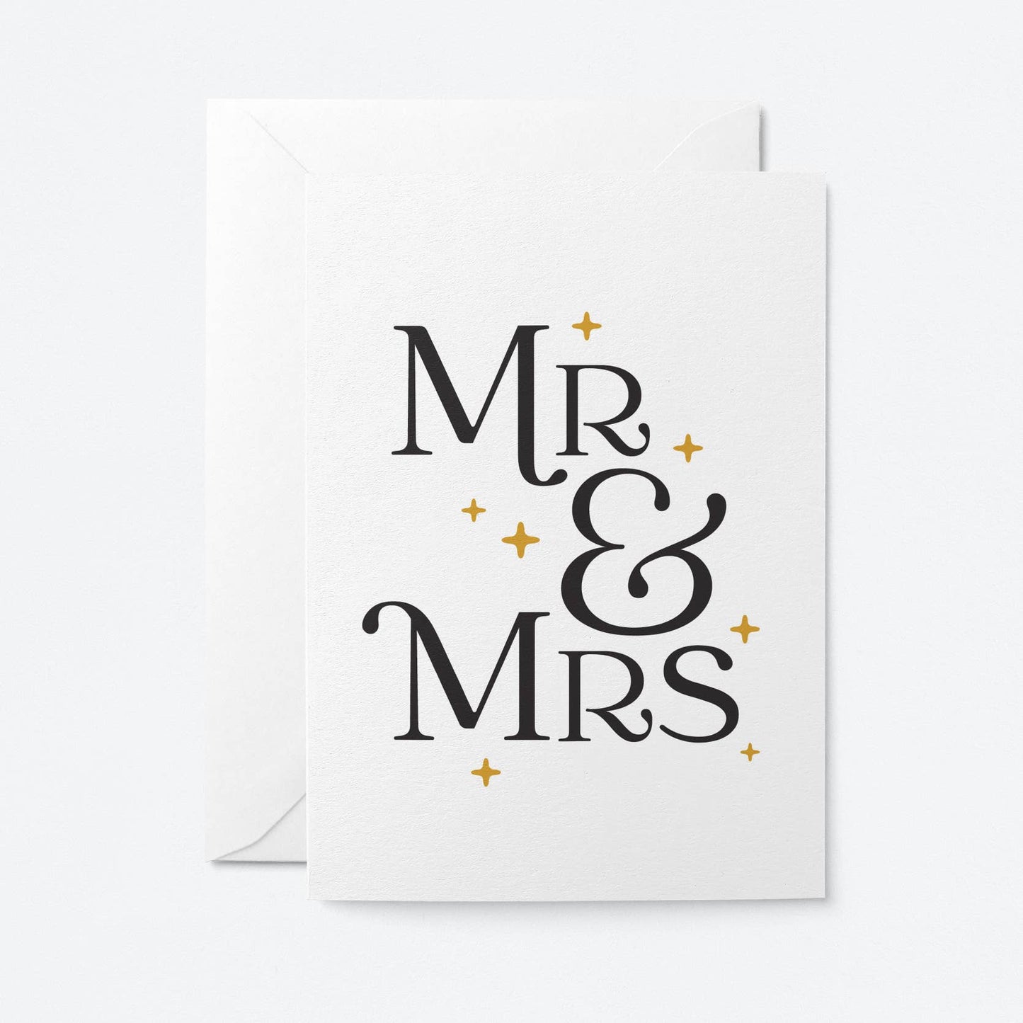 Mr & Mrs Wedding Card