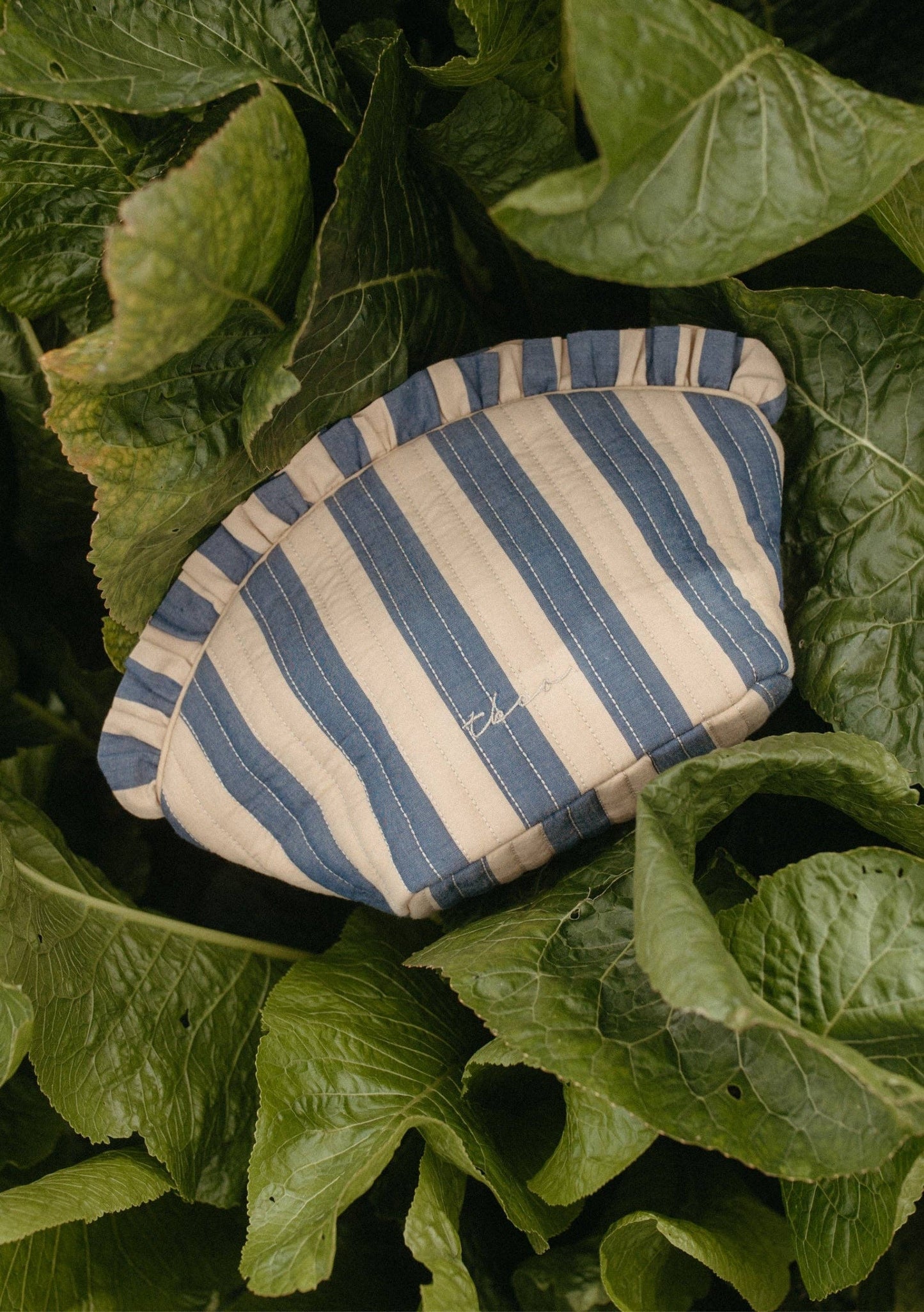 Cotton Wash Bag | Navy Stripe