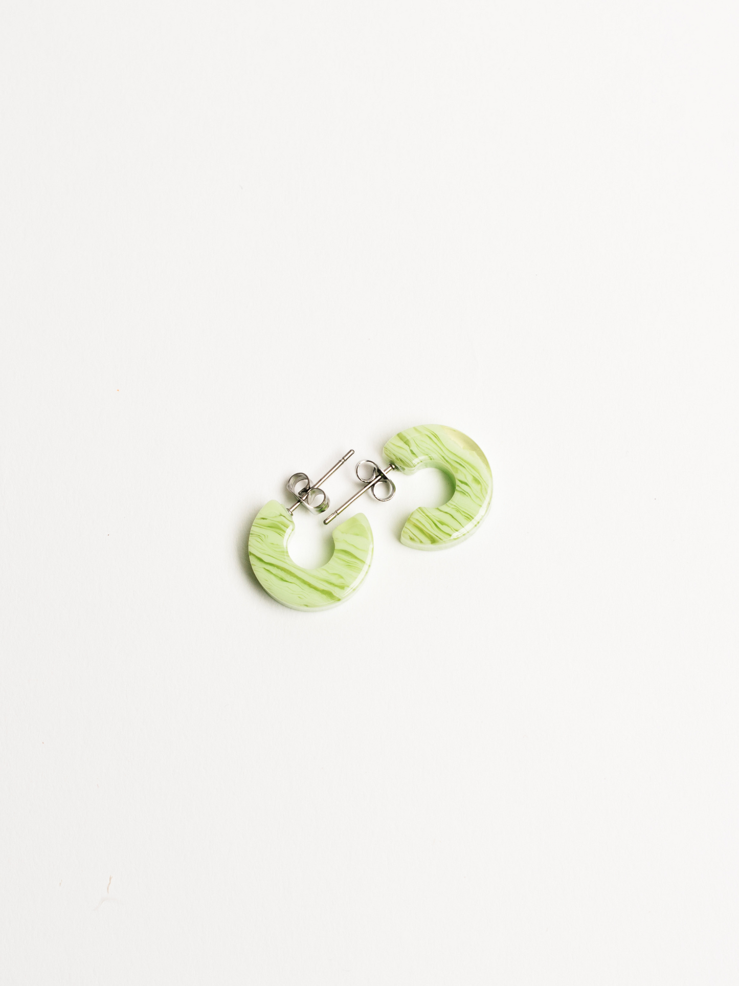 Mali | Hoop Earrings | Small Size | Assorted: Tiger Green