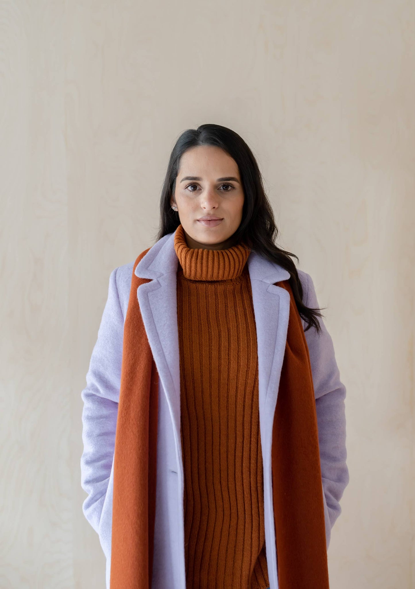 Lambswool Scarf | Rust Melange