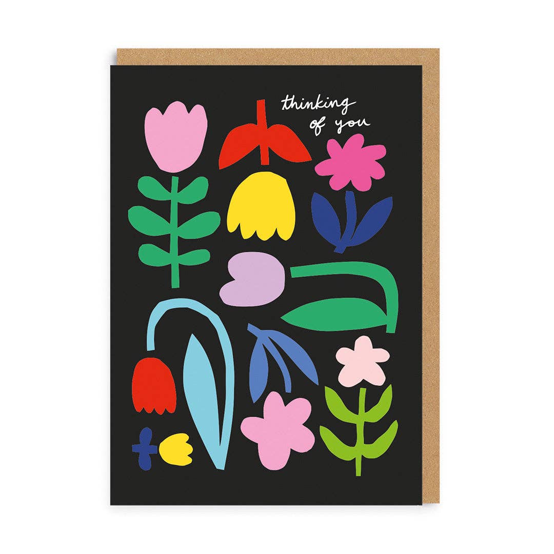 Thinking of You Bold Floral Card