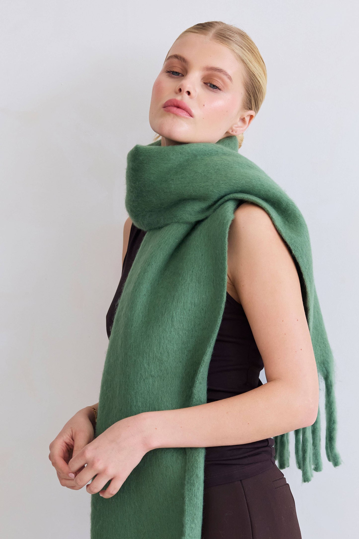 The Stockholm Scarf - 100% Recycled - Forest Fern - AW25