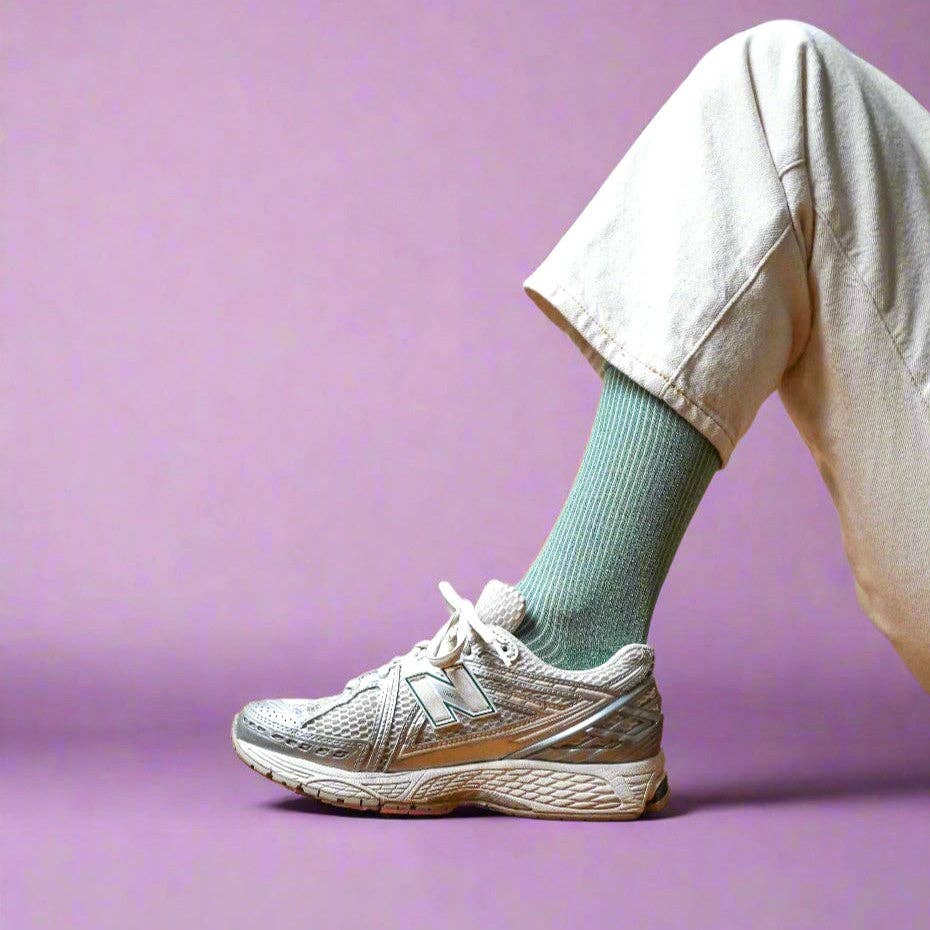 Glitter Socks | Mint Green