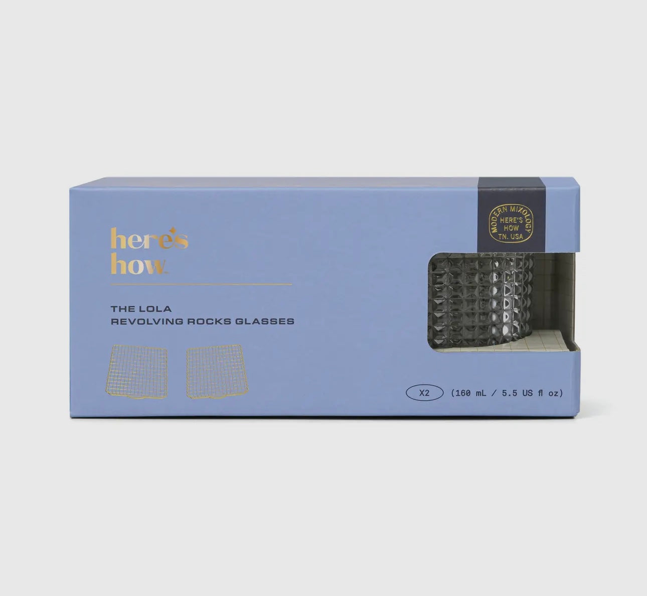 The Lola | Set of two Rocks Glasses