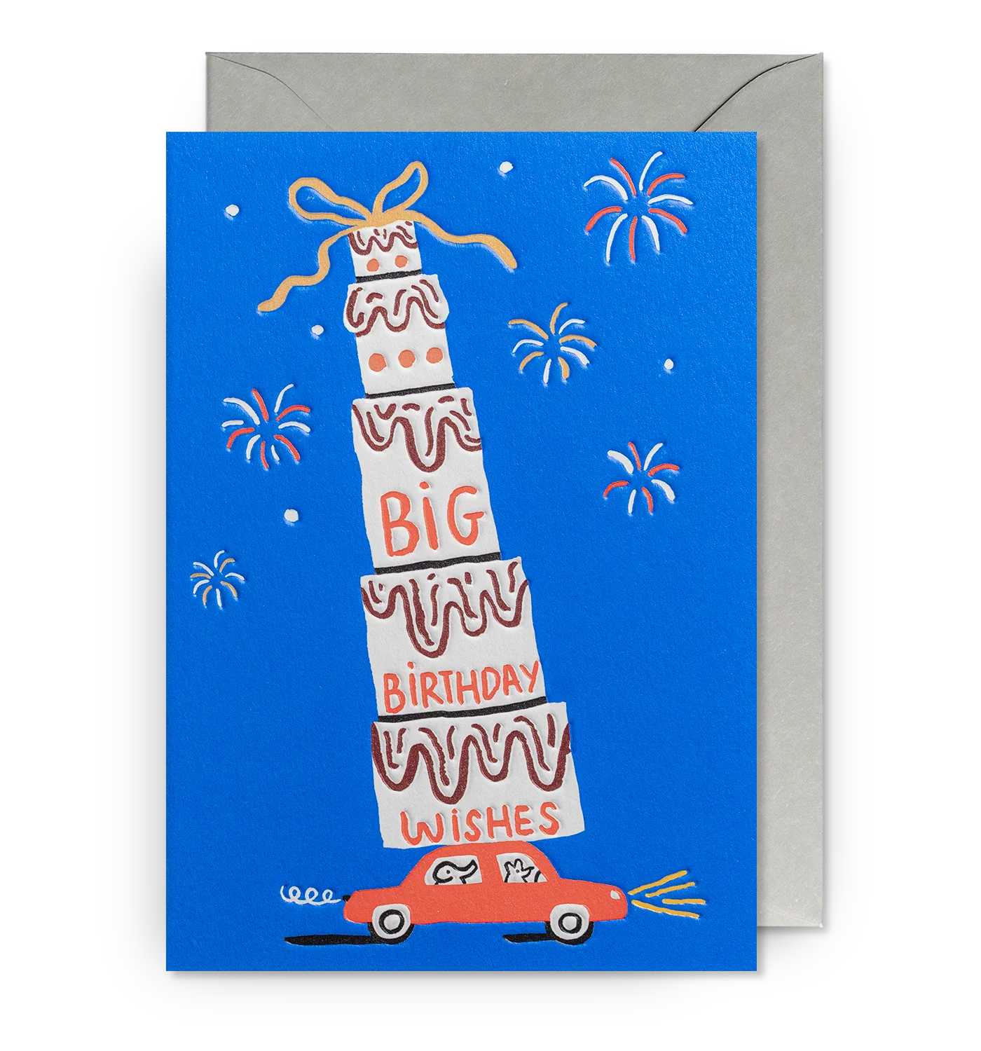Tower Cake Birthday Card