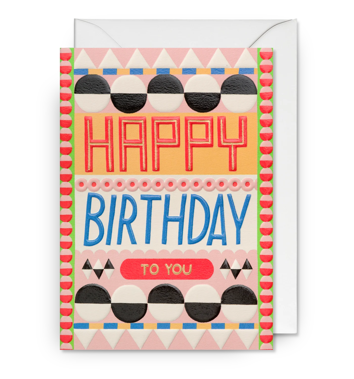 Graphic Patterned Birthday Card