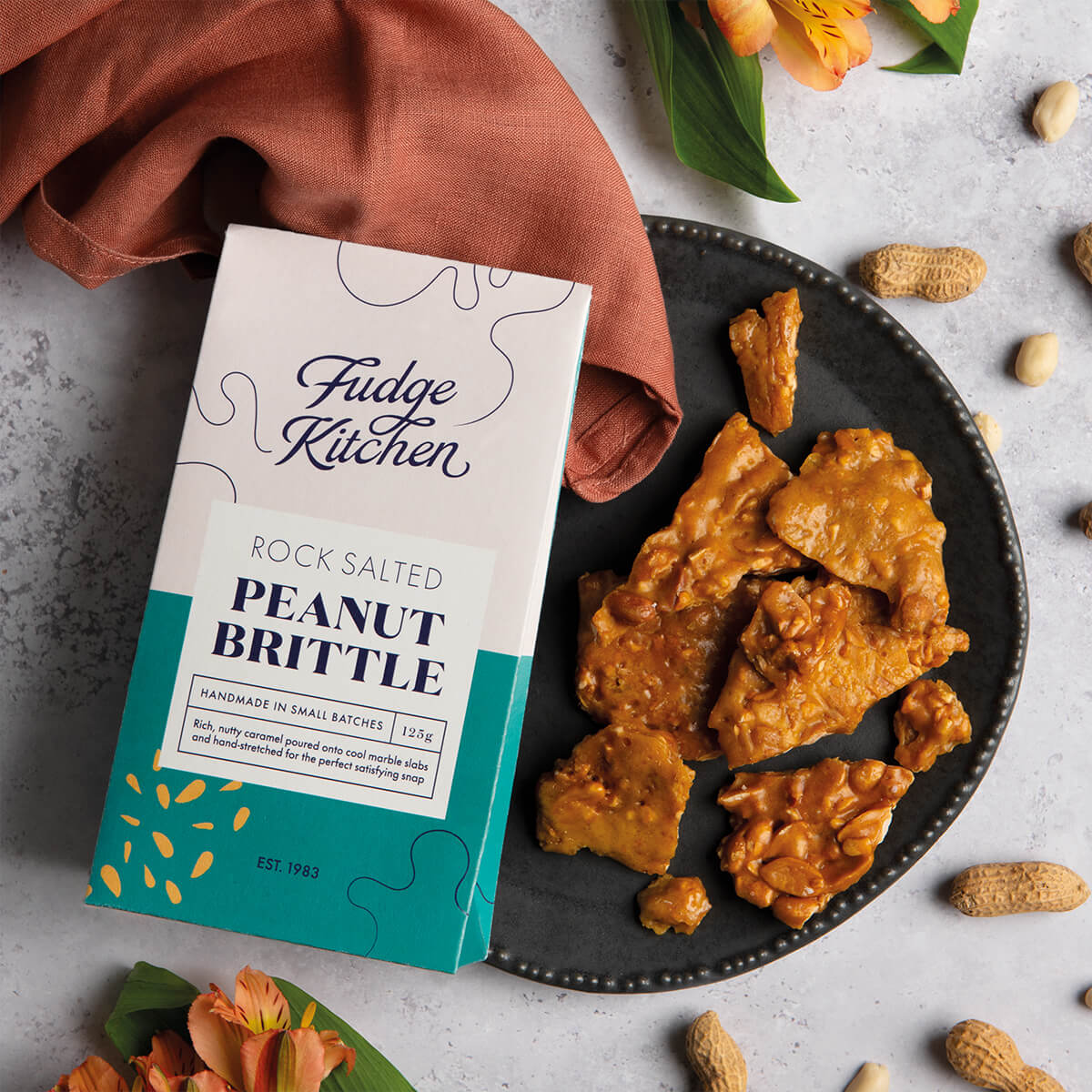 Rock Salted Peanut Brittle