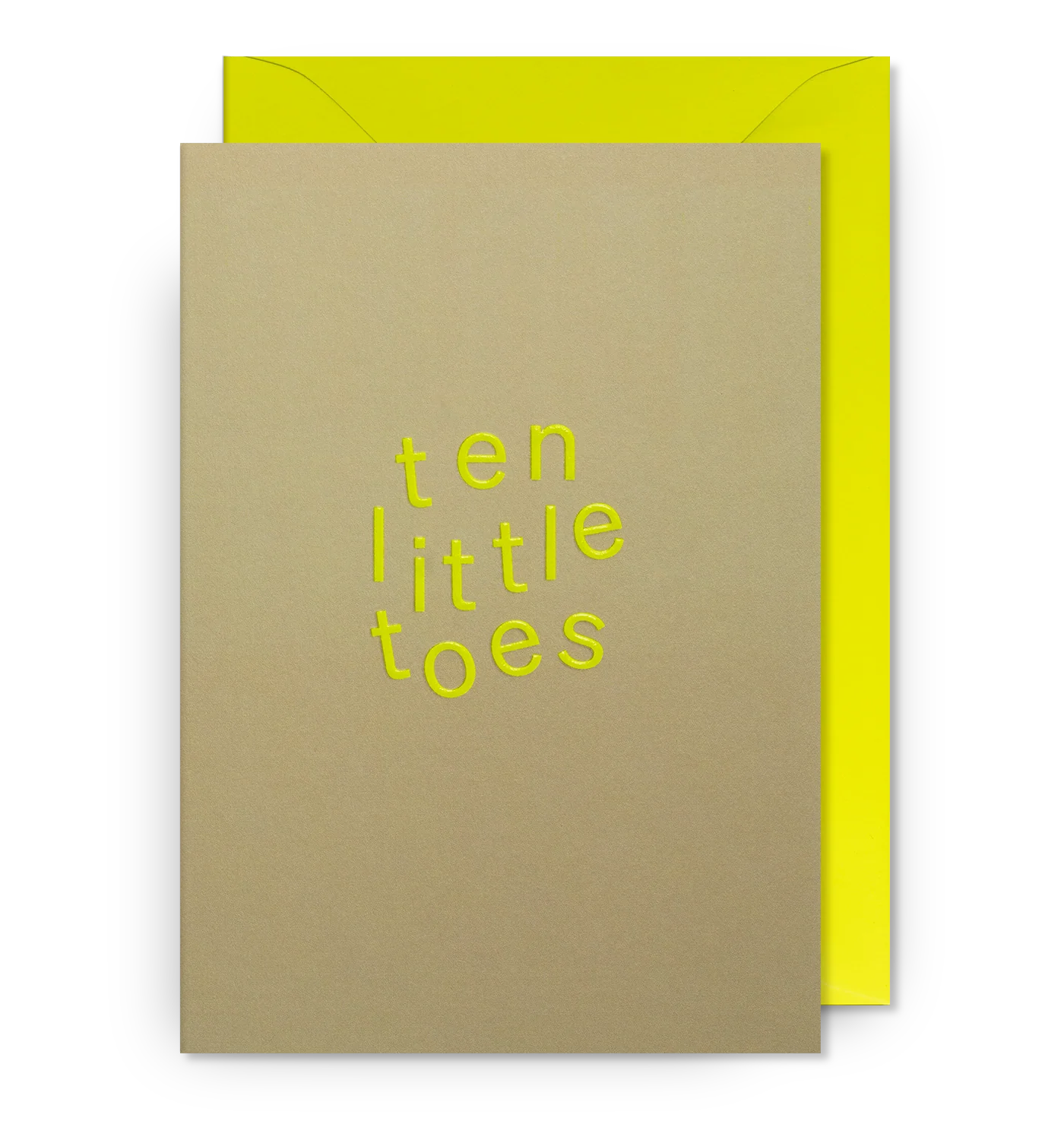 Ten Little Toes New Baby Card