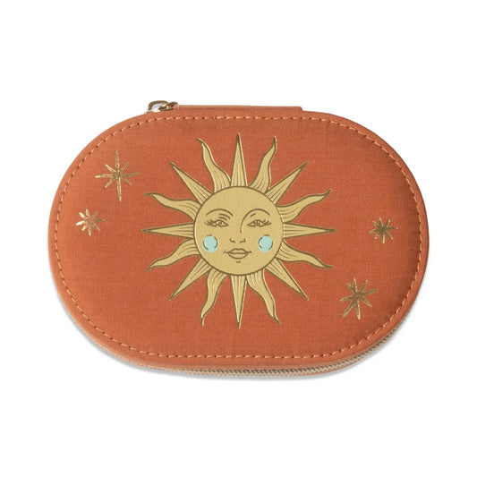 Oval Jewellery Case | Terracotta Sun