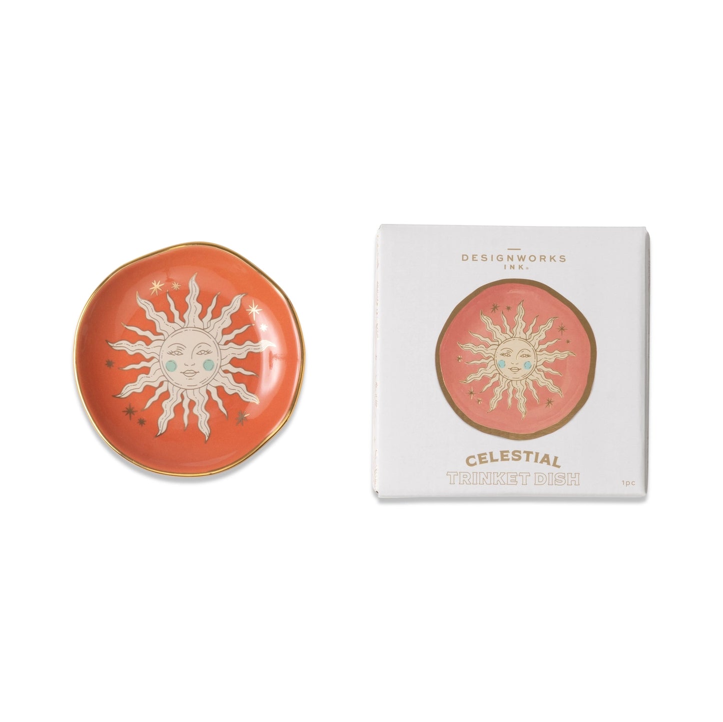 Ceramic Trinket Dish | Terracotta Sun