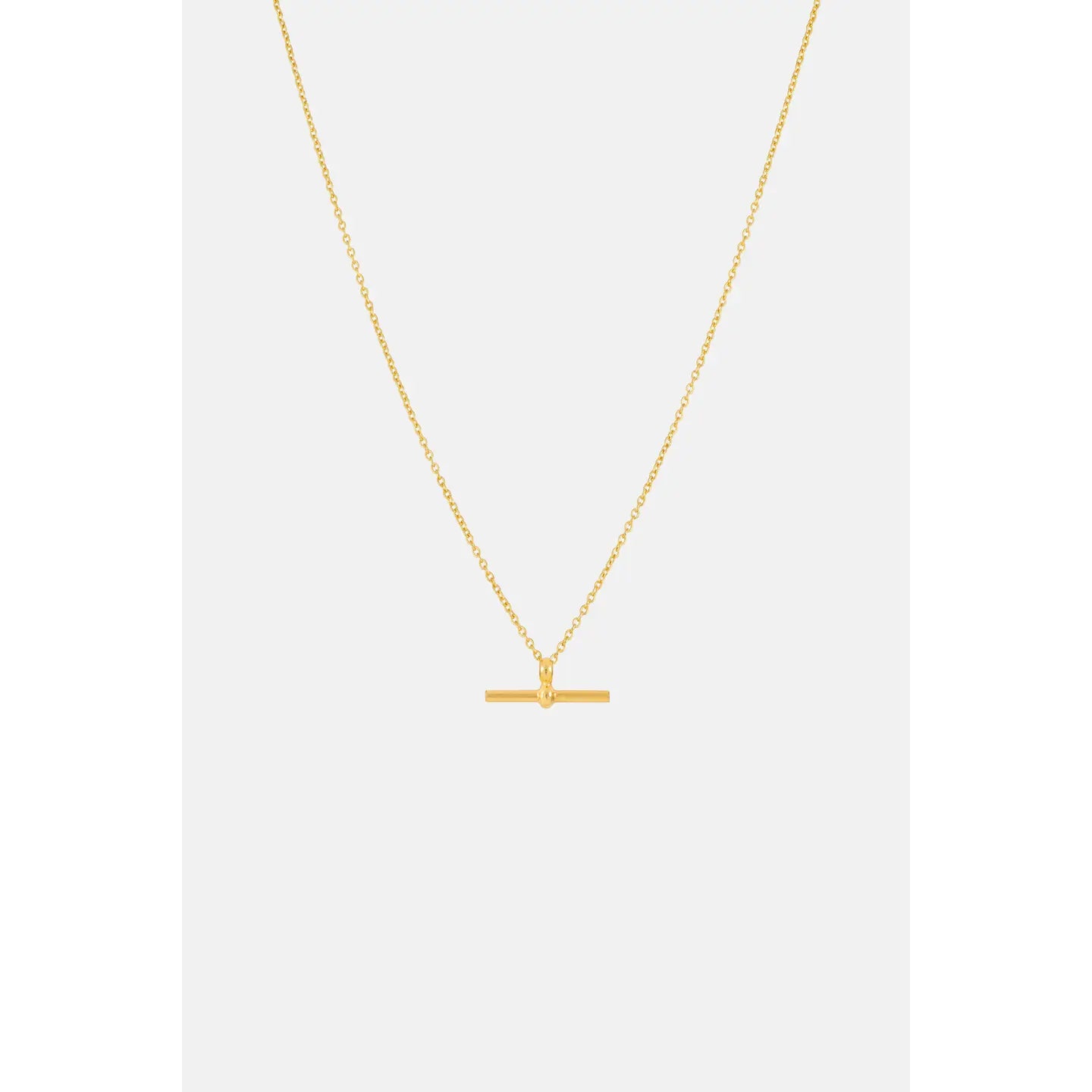 Gold Cylinder Necklace