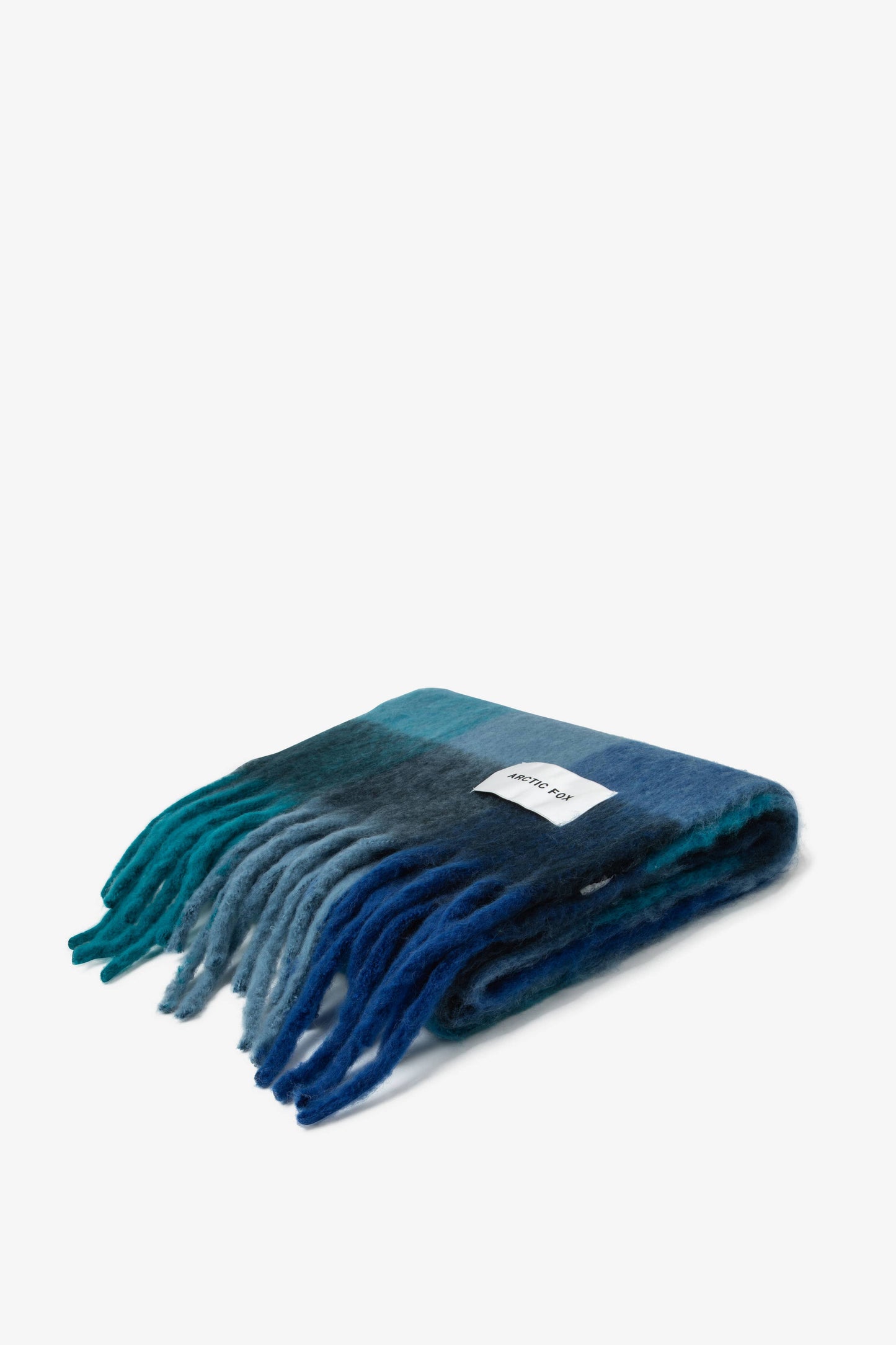 The Reykjavik Scarf - 100% Recycled - Blue Check - AW25