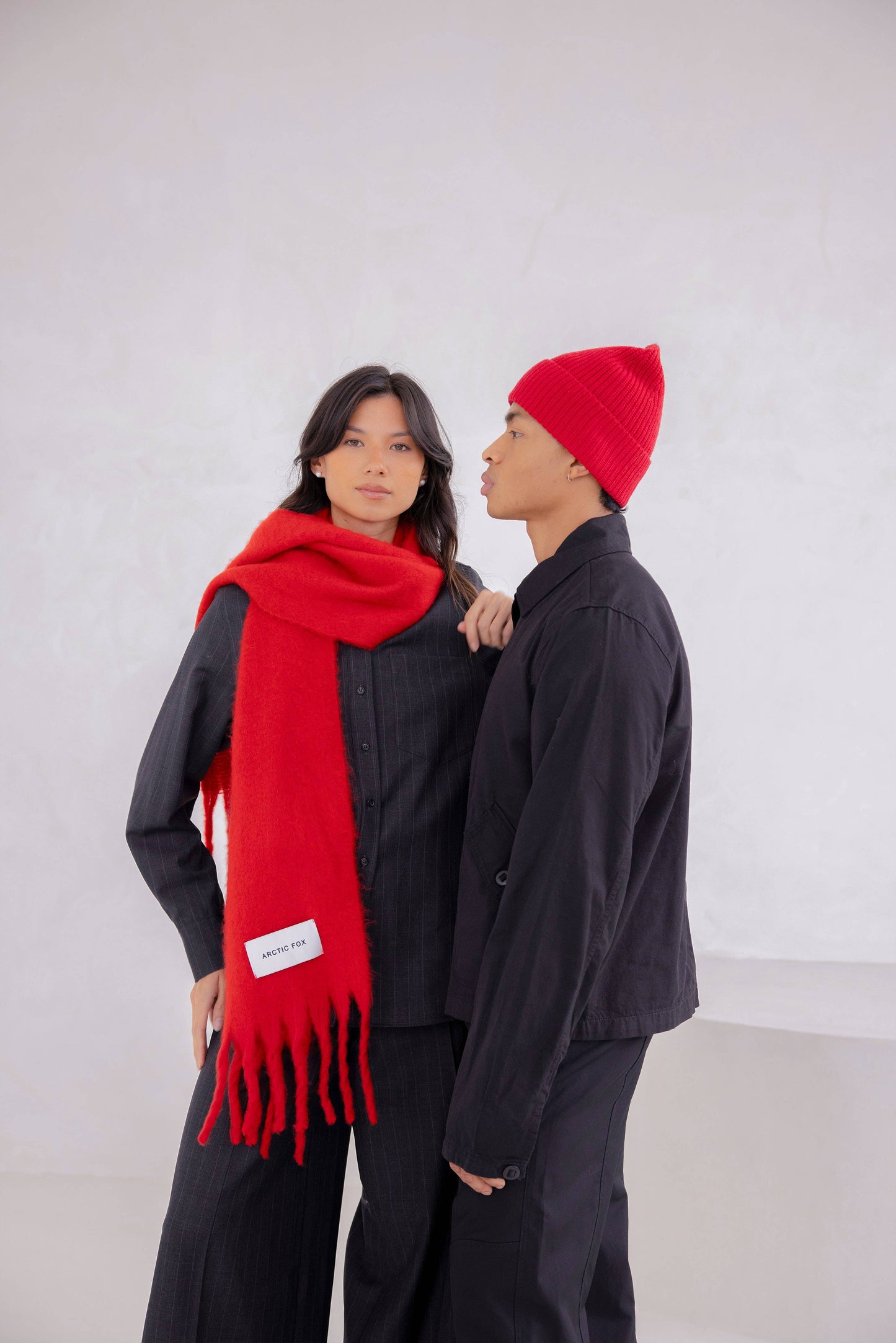 The Stockholm Scarf - 100% Recycled - Crimson Red - AW25