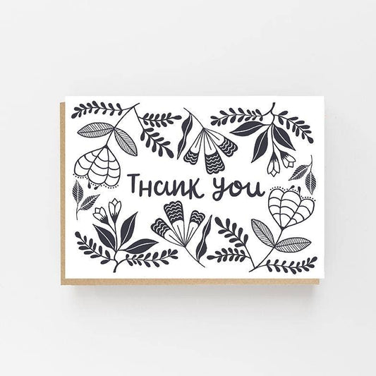 Folk Thank You Card
