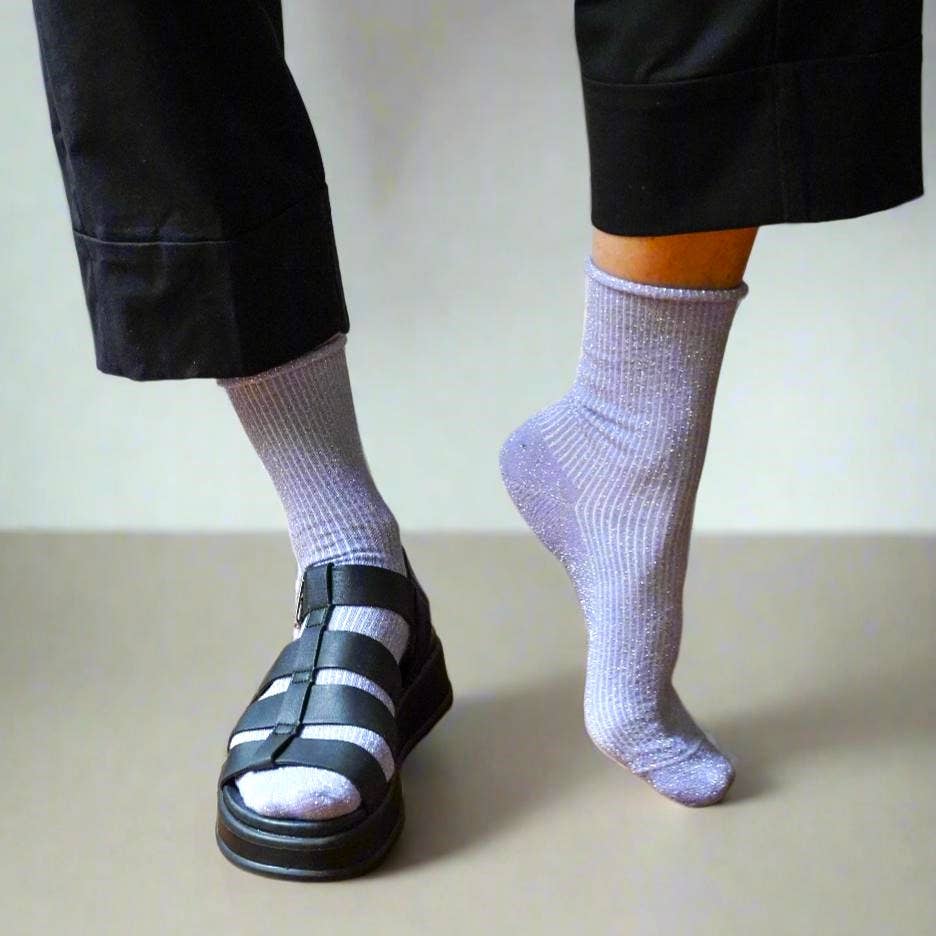 Glitter Socks | Lilac