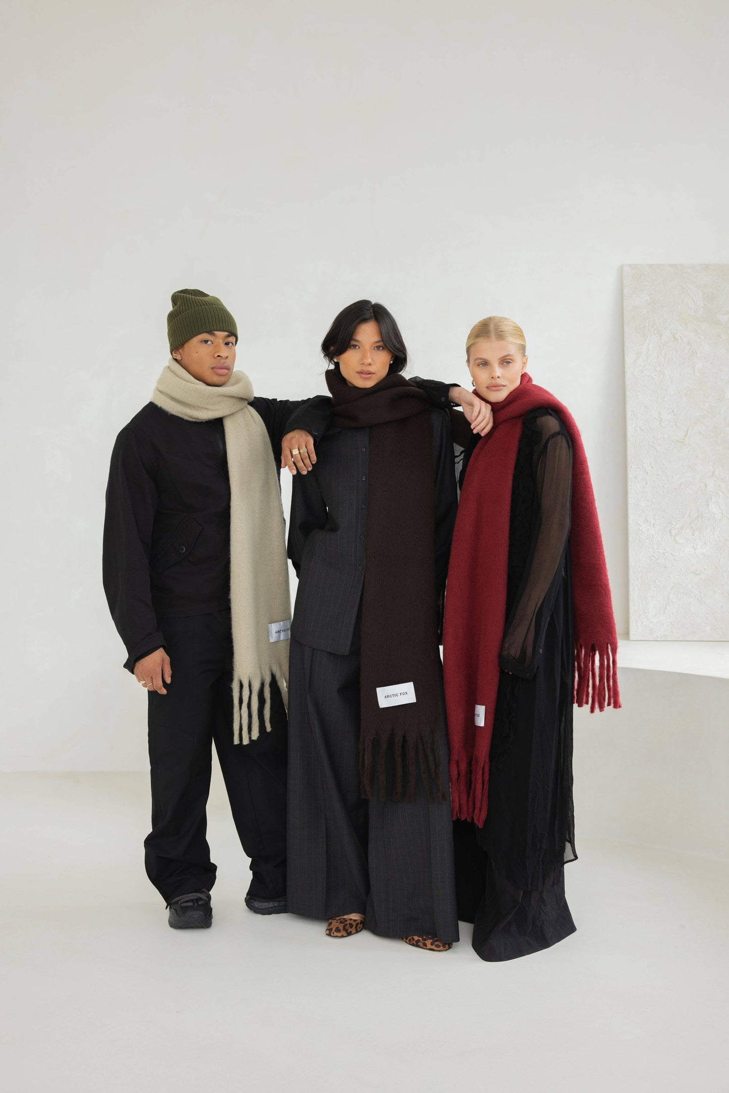 The Reykjavik Scarf - 100% Recycled - Ground Coffee - AW25