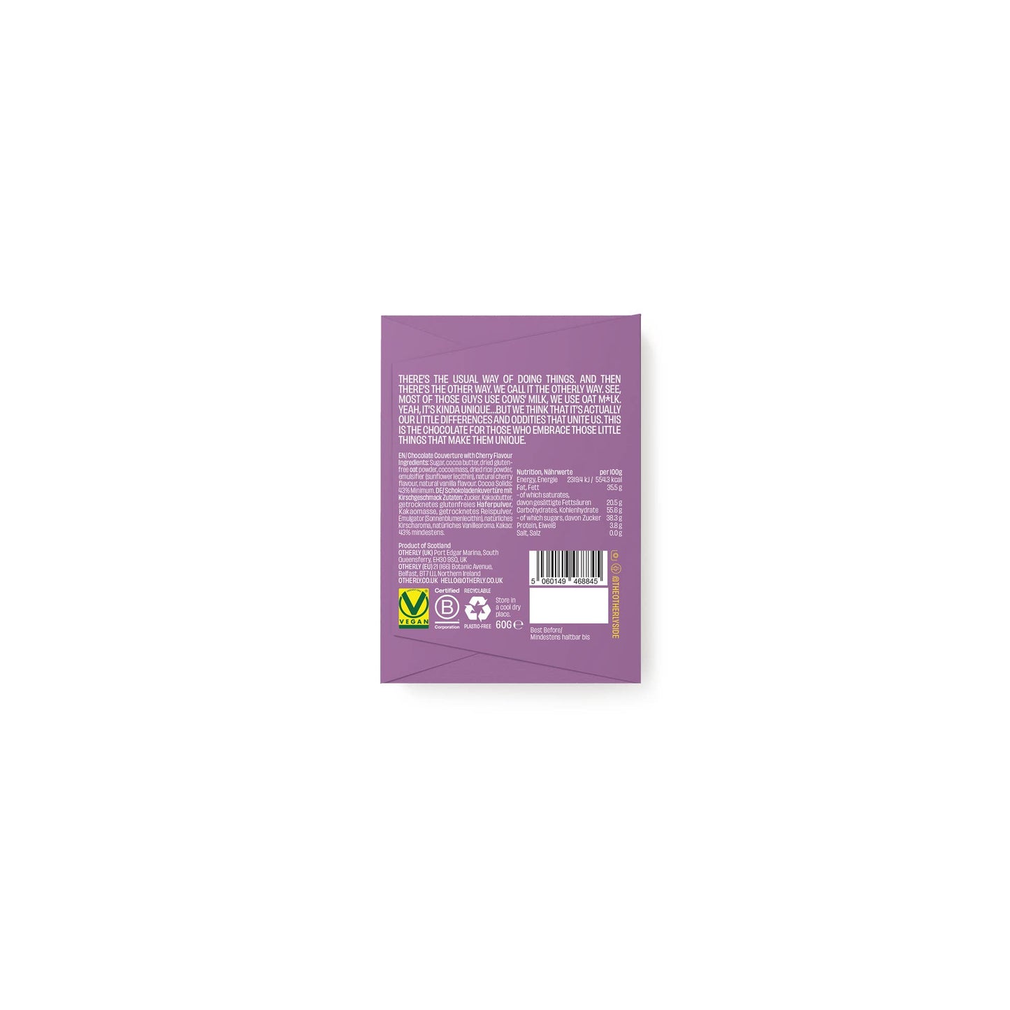 Oatm*lk Mini Chocolate Bar | Cherry