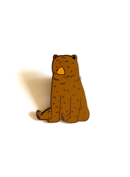 Brown Bear Enamel Pin