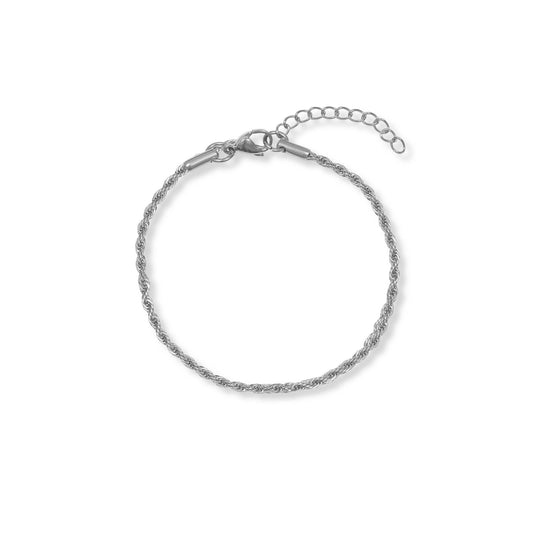 Delicate Rope Bracelet | Silver