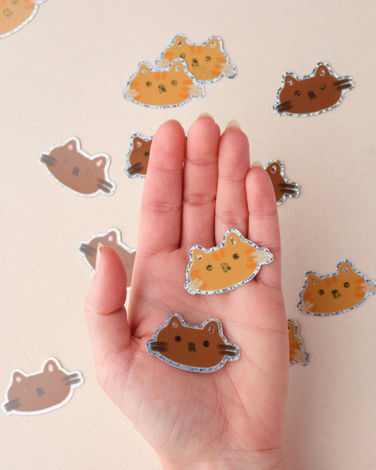 Ginger Cat Holographic Sticker
