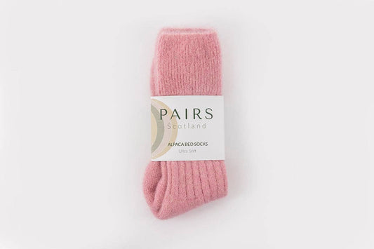 Ultra Soft Alpaca Bed Socks | Pink