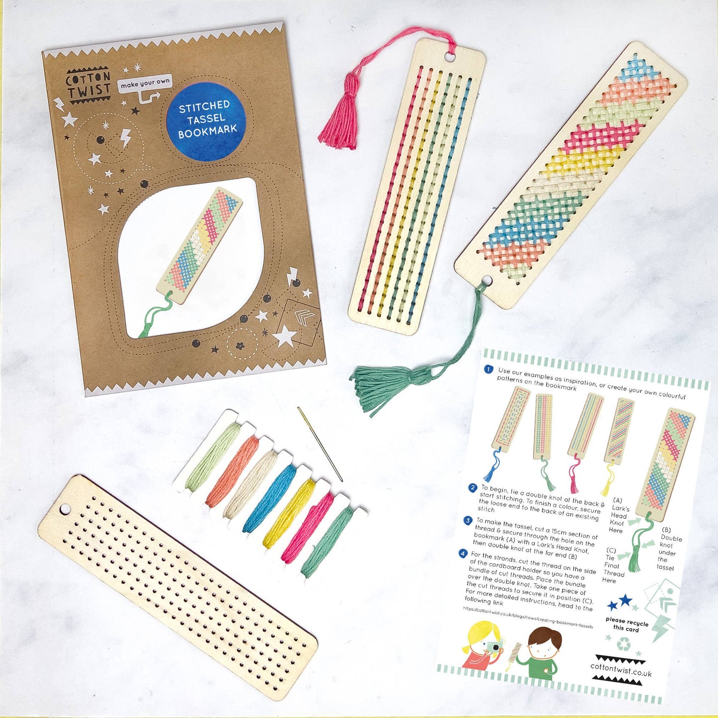 Make Your Own Stitched Tassel Bookmark Kit