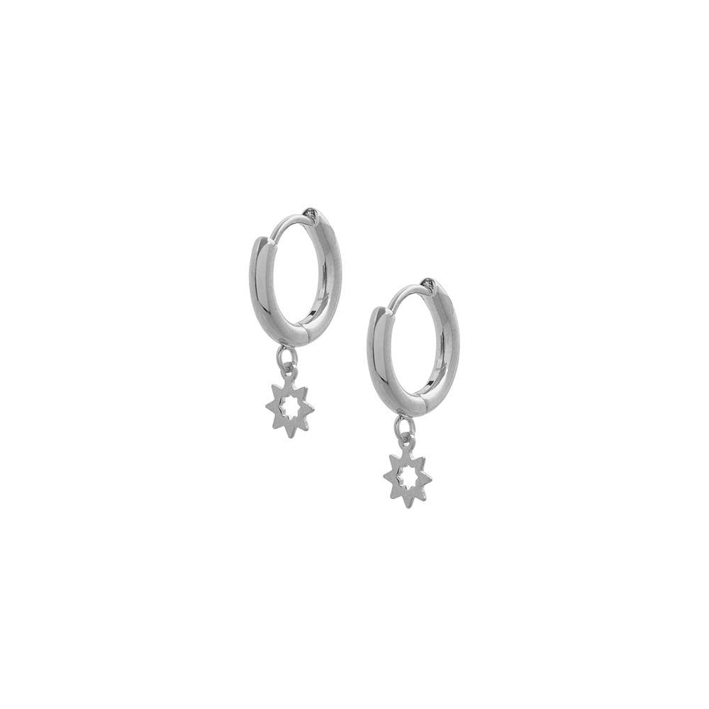 Celestial Hoops: Silver