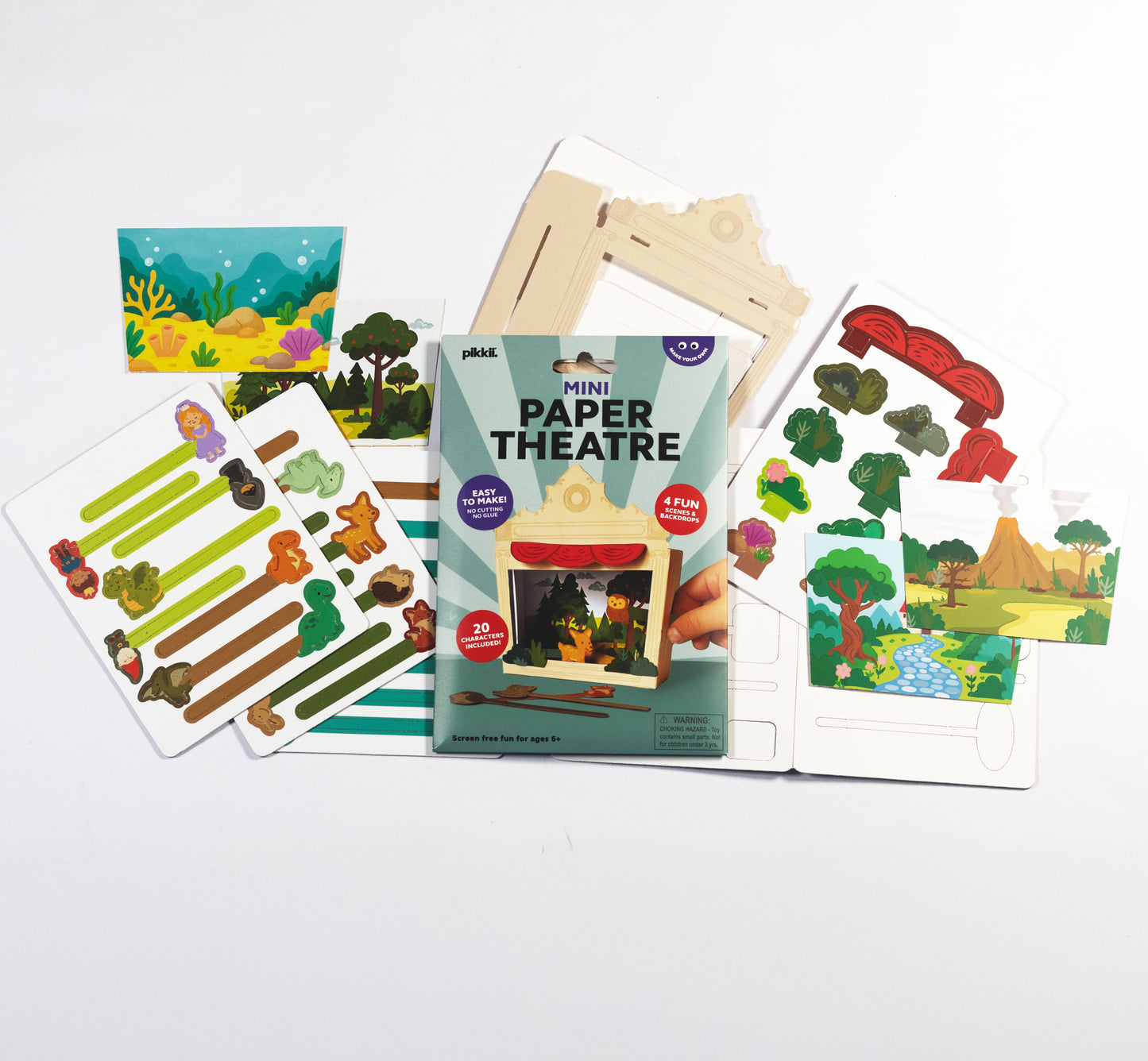 Mini Theatre Kit | Kids Craft Kit | Paper Play Theatre