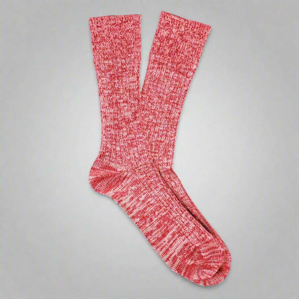 Cotton Pattern Socks | Red