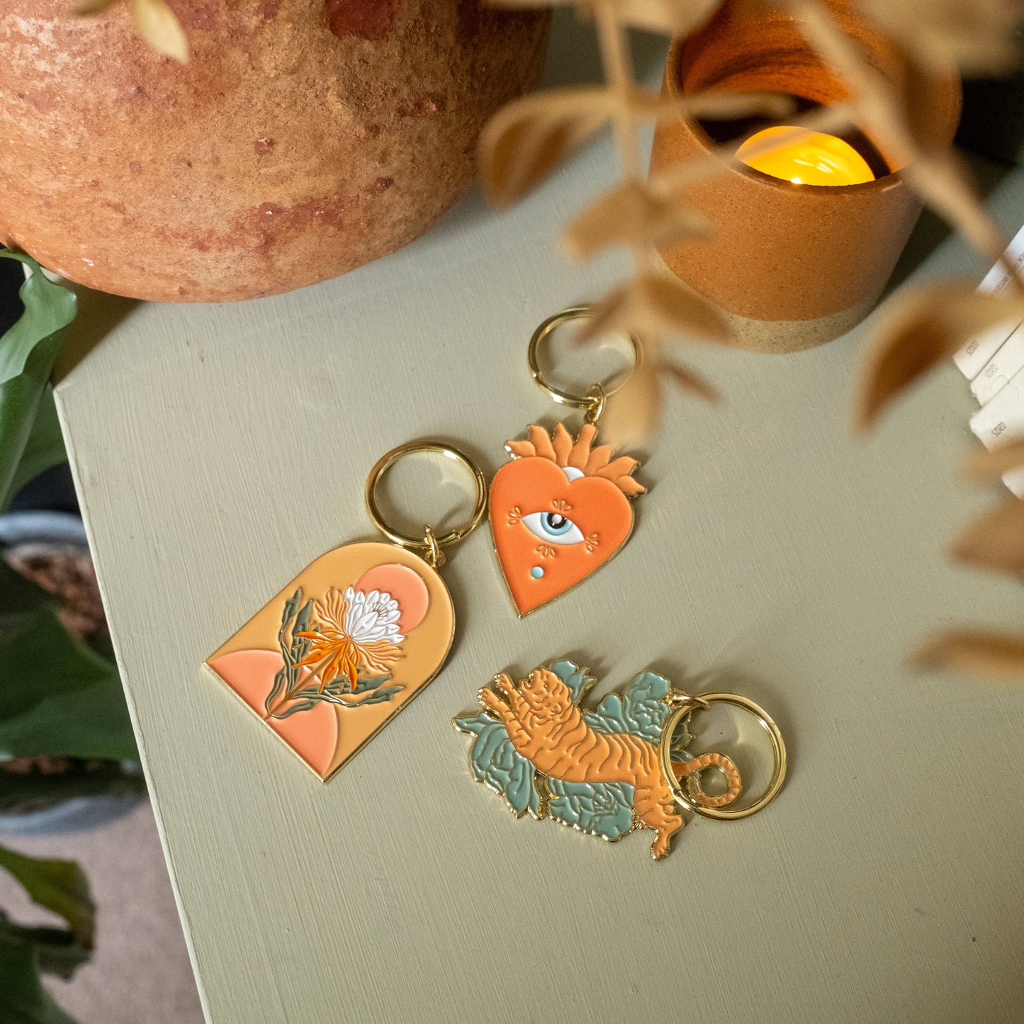 Memento Enamel Keychain