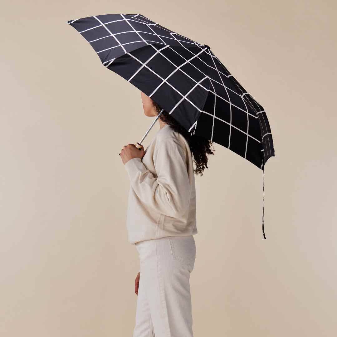 Black Grid Umbrella