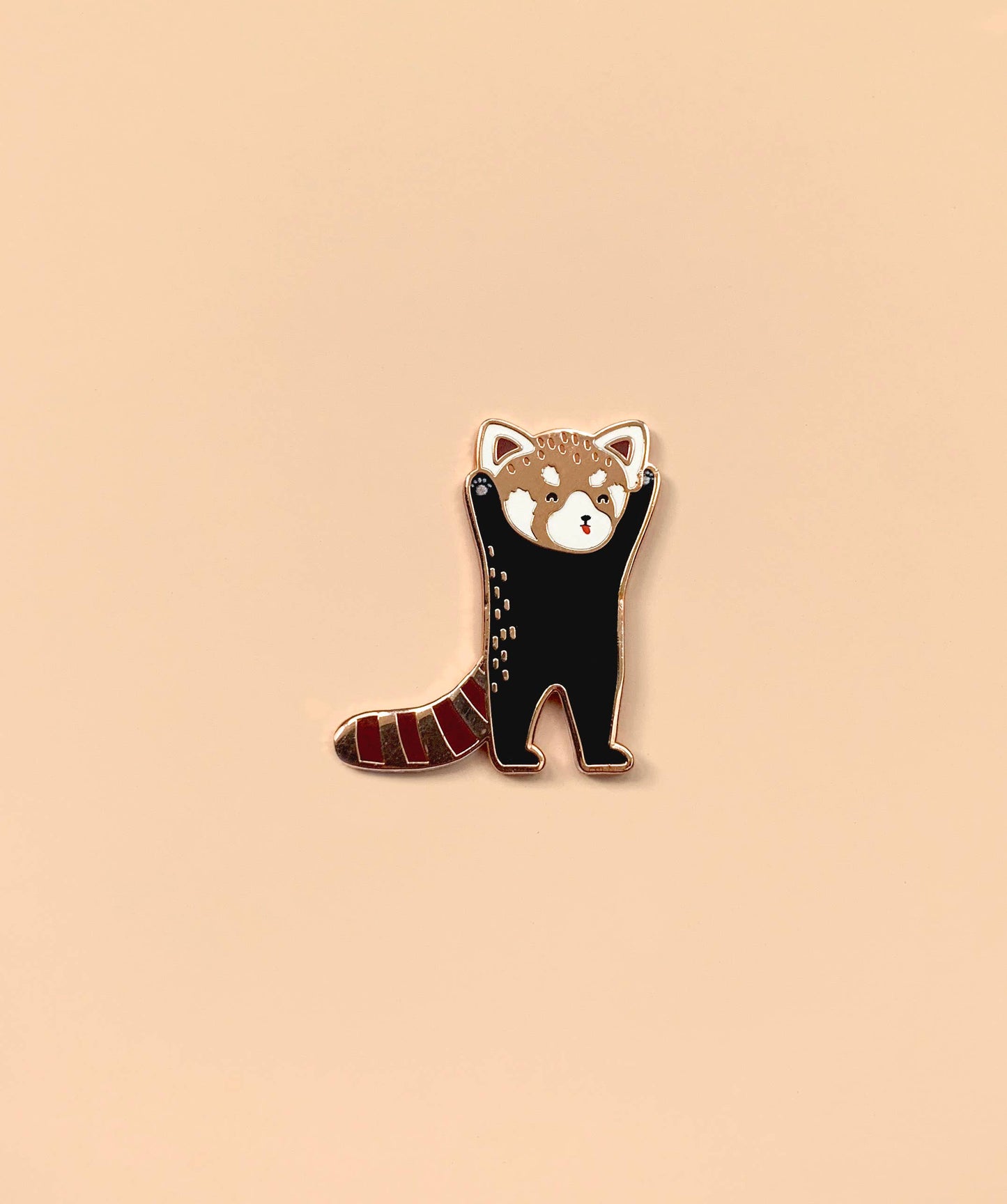 Red Panda Standing Enamel Pin