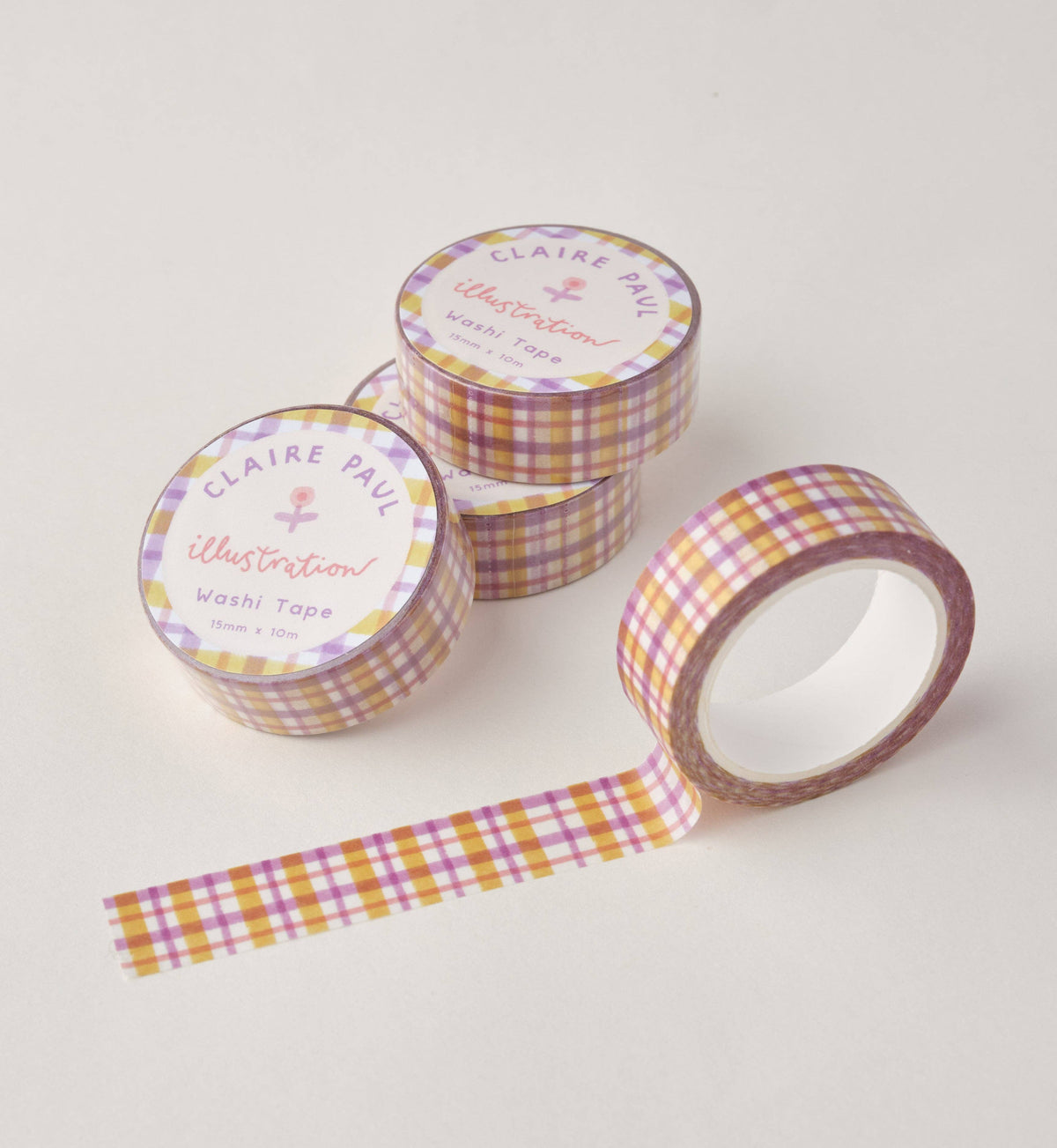 Pastel Gingham Washi Tape