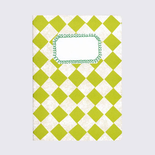 Lime Green Chequered Sketchbook | A5