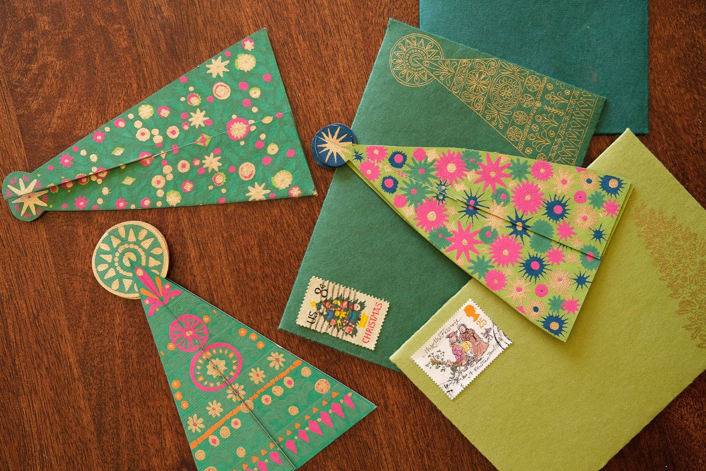 Patterned Tree Greeting Card