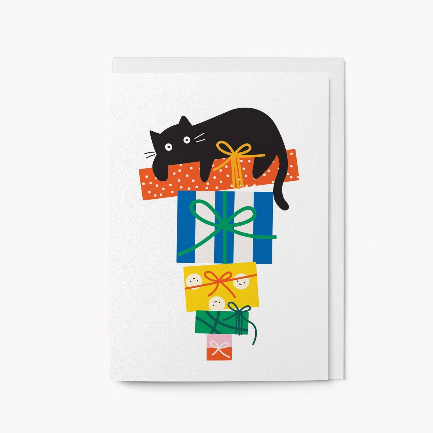 Cat with Gifts Card