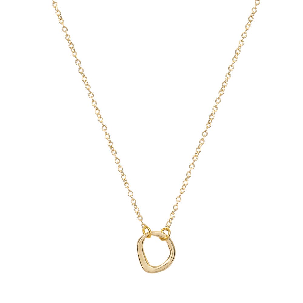 Sculpted Circle Chain | Gold